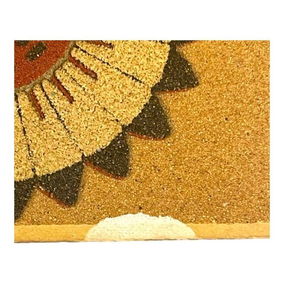 The Great God Spirit Vtg Native American Wall Art Sand Painting Albuquerque NM - Picture 2 of 7